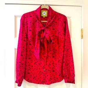 Elizabeth McKay Bow Blouse Size 8